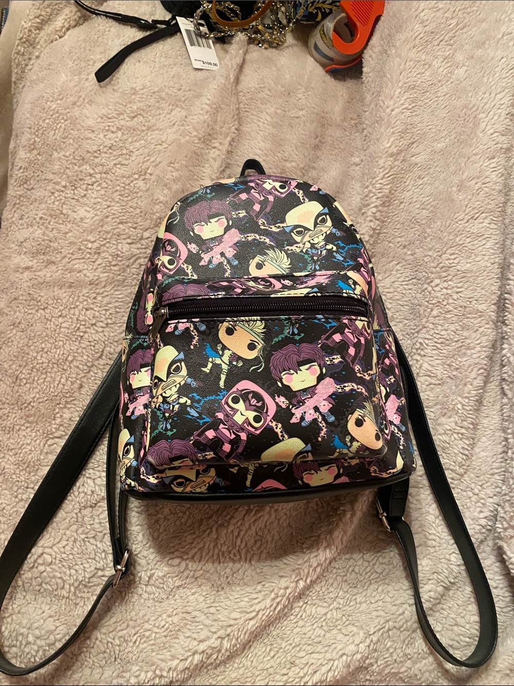 Loungefly x Marvel Mini Backpack with Wolverine Cartoon Characters